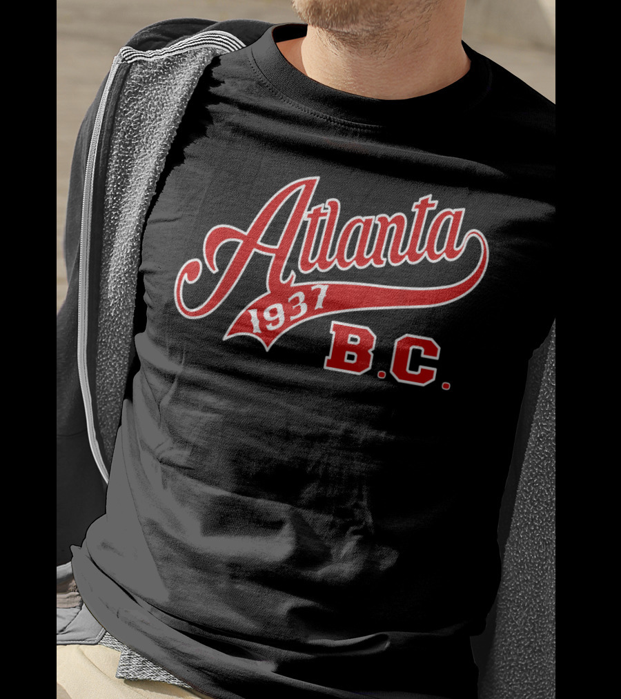 Atlanta 1937 B.C. Negro Baseball League Apparel Blk T-Shirt