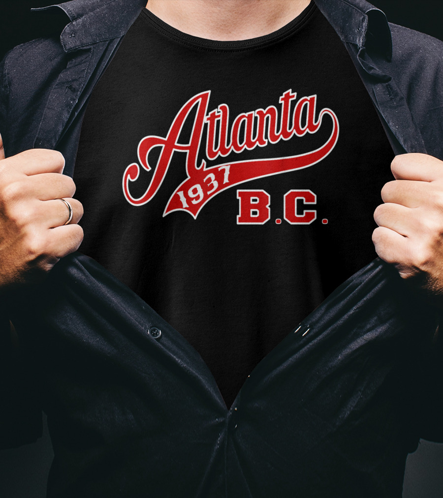 Atlanta 1937 B.C. Negro Baseball League Apparel Blk T-Shirt