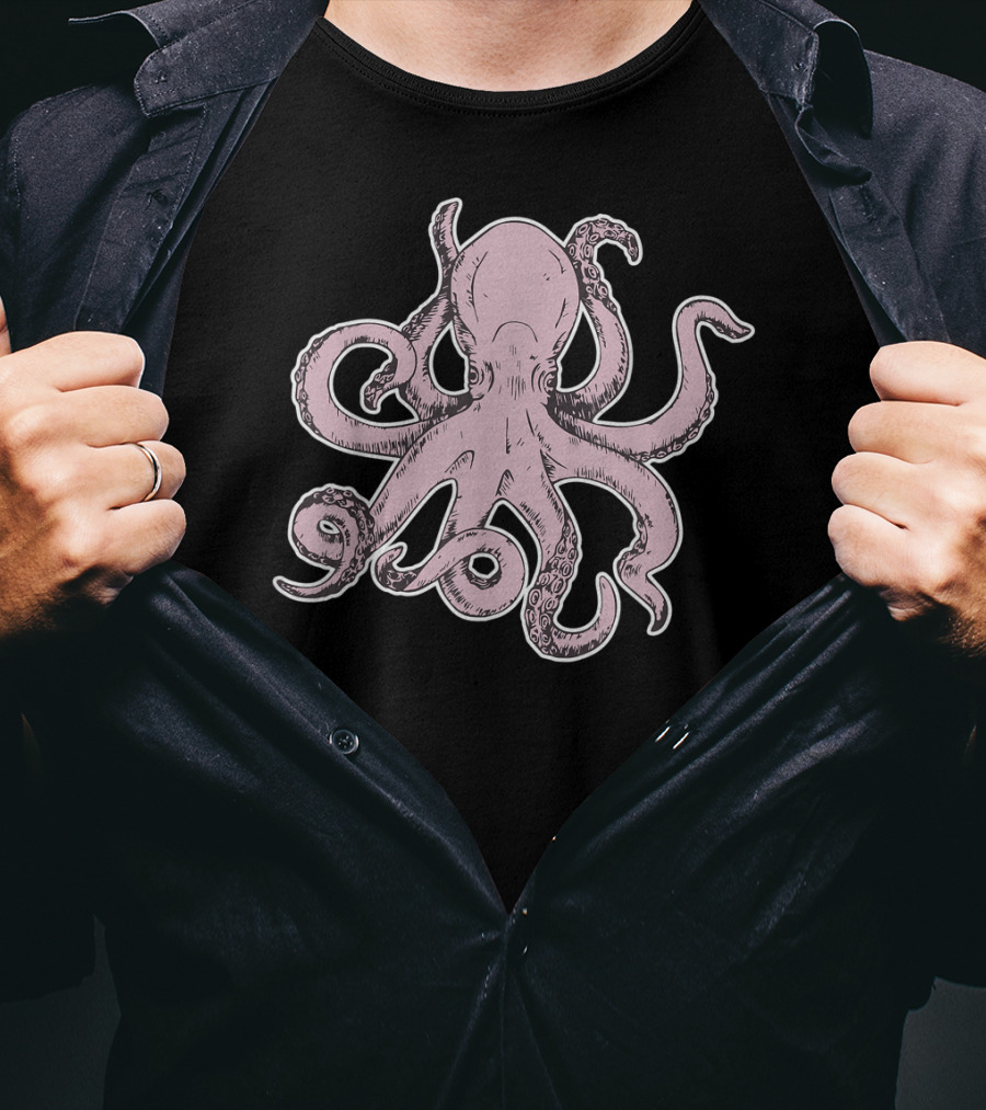 Octopus Tentacles Pink T-Shirt