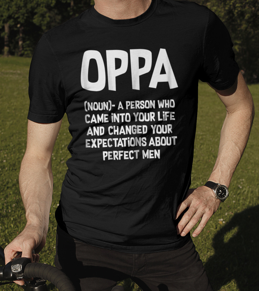 Oppa Definition Hallyu Seoul Funny Kpop Perfect Men Expectations T-Shirt
