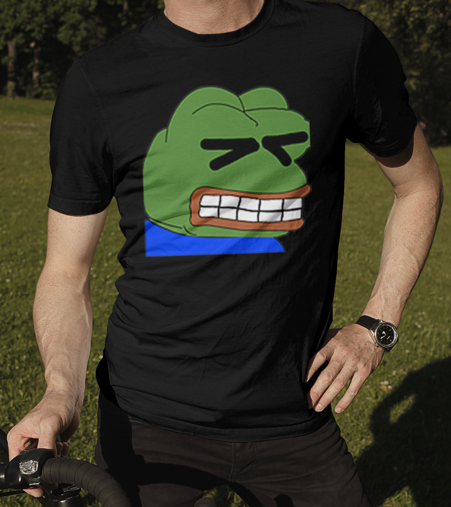 Pepepains Meme Frog Expression Emote T-Shirt