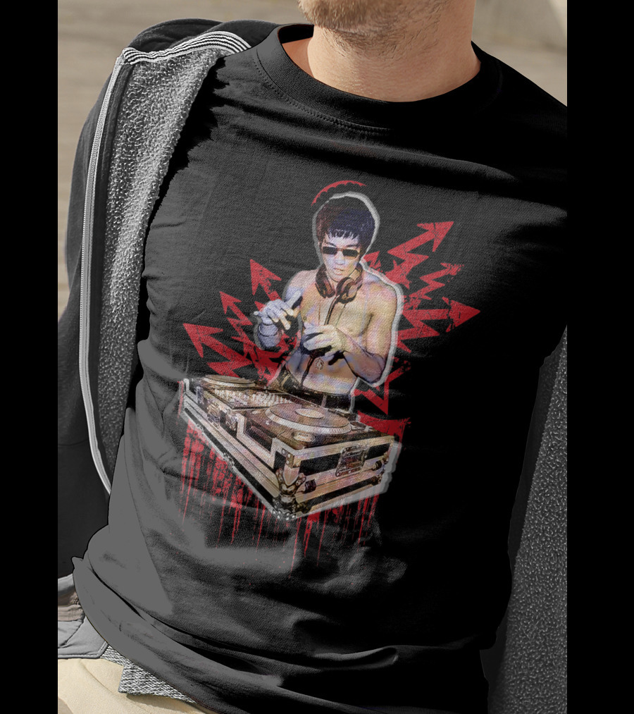 Psycho Bruce Martial Arts DJ Music Lover T-Shirt