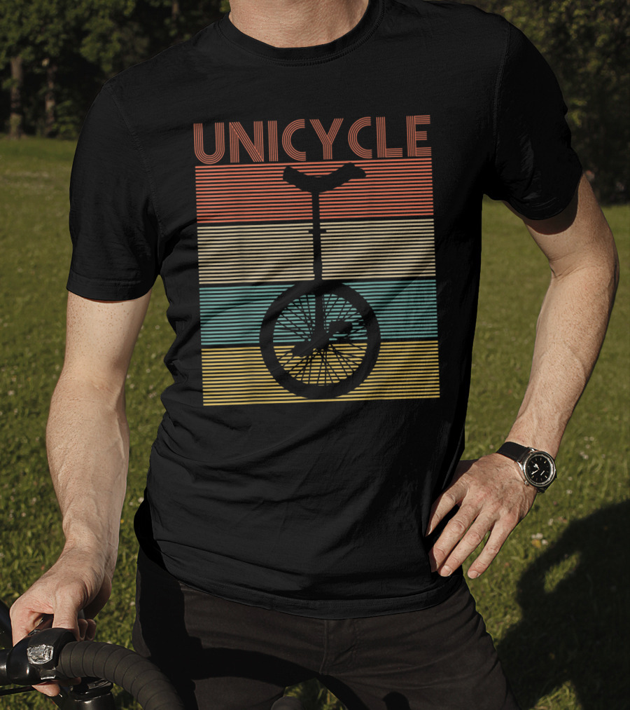 Unicycle Retro Stripe T-Shirt