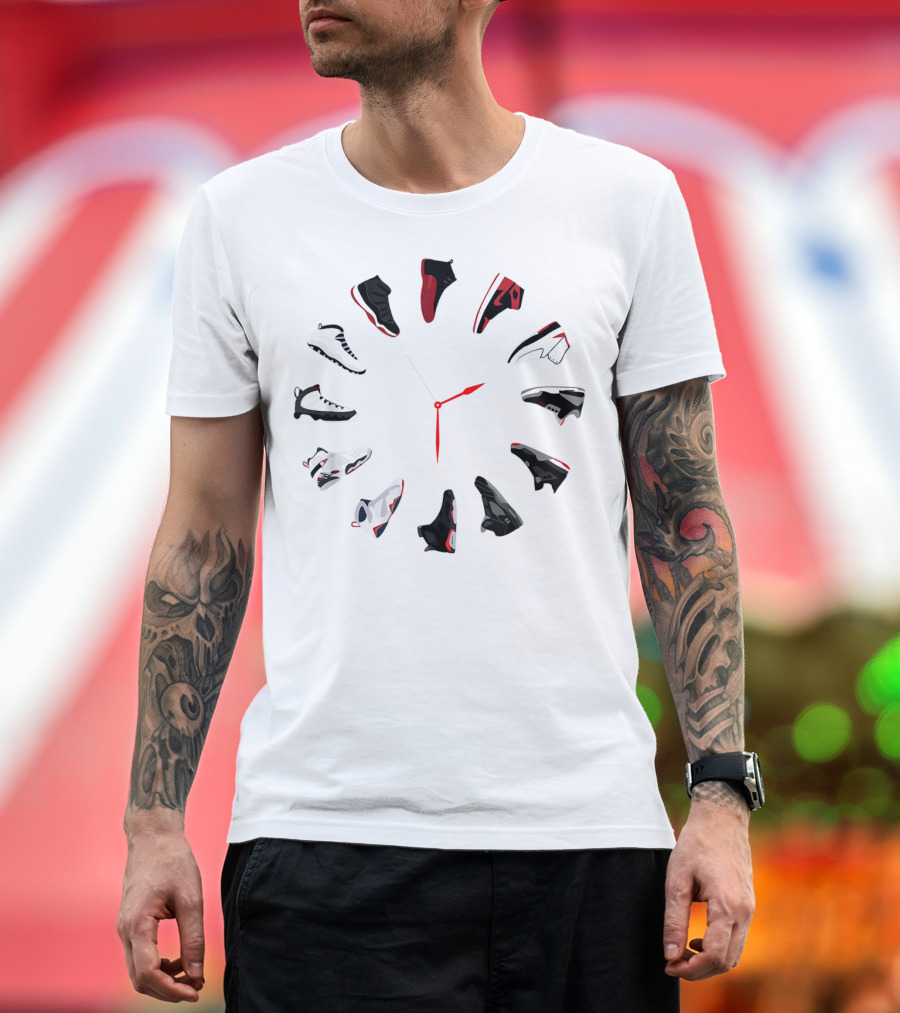 Sneaker Clock With Iconic Shoe T-Shirt