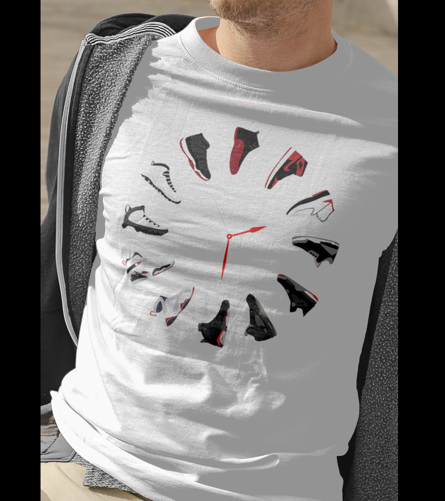 Sneaker Clock With Iconic Shoe T-Shirt