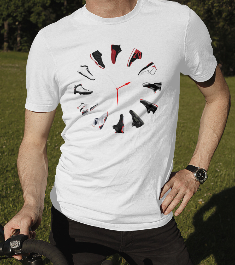 Sneaker Clock With Iconic Shoe T-Shirt