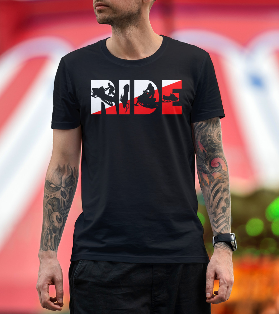 Ride Snowmobile Motor Sled Adventure T-Shirt