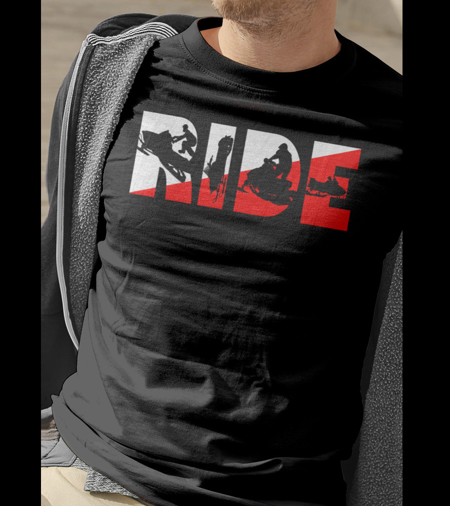 Ride Snowmobile Motor Sled Adventure T-Shirt
