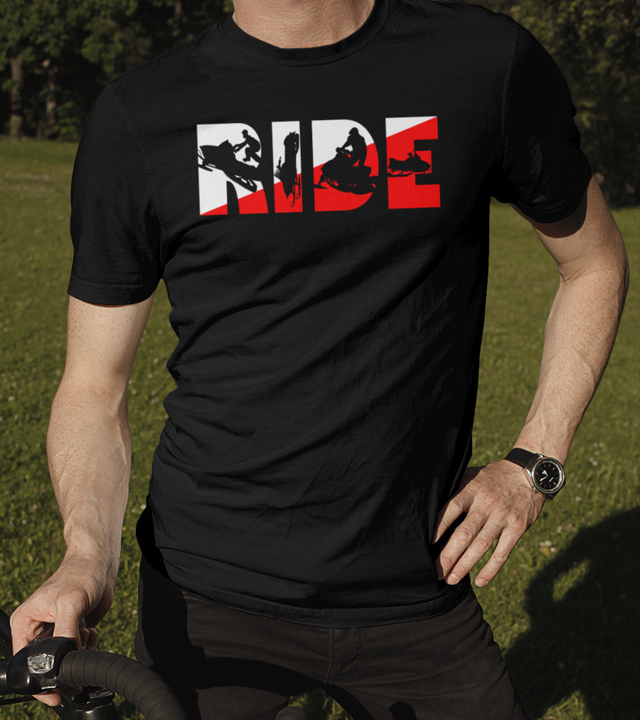Ride Snowmobile Motor Sled Adventure T-Shirt
