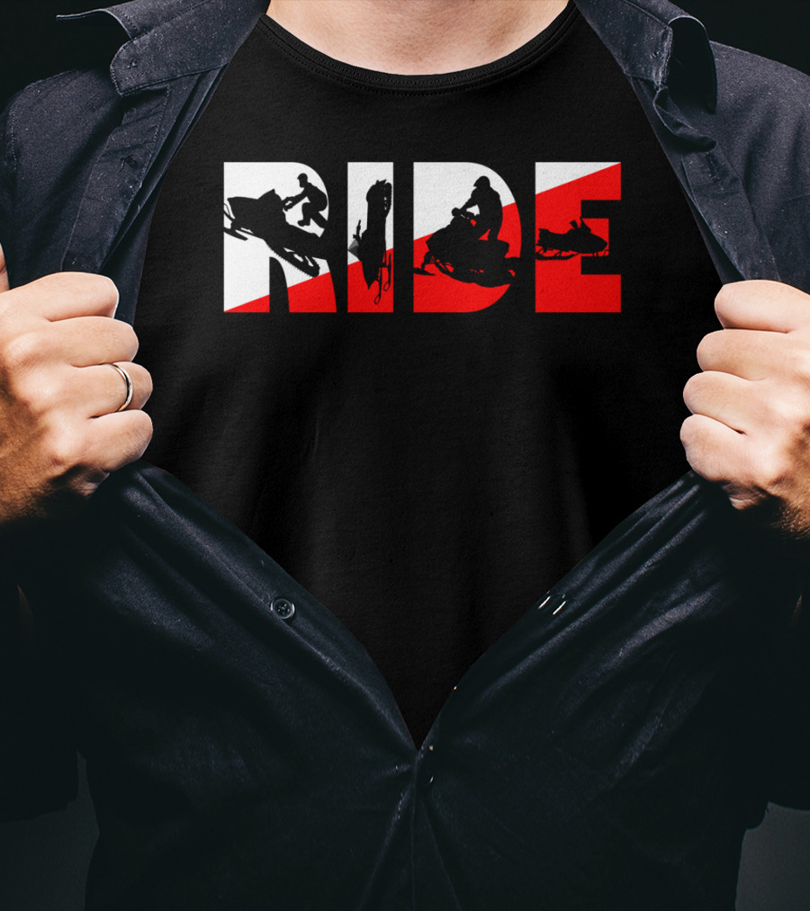 Ride Snowmobile Motor Sled Adventure T-Shirt