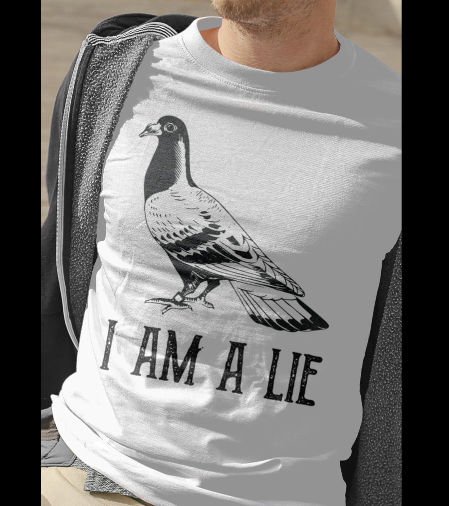 Vintage Bird I Am A Lie Aren't Real Spies T-Shirt
