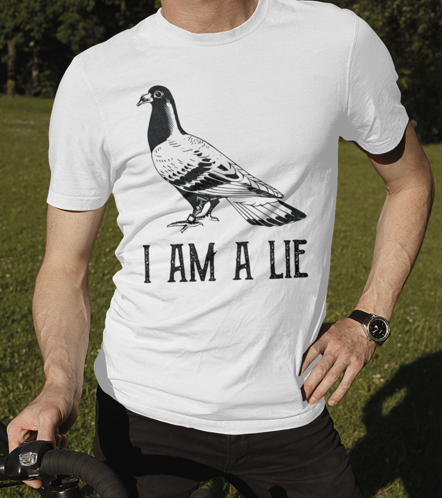 Vintage Bird I Am A Lie Aren't Real Spies T-Shirt