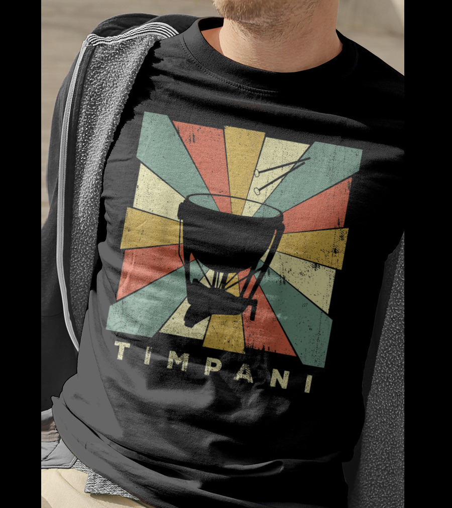 Timpani Vintage Percussion Music T-Shirt