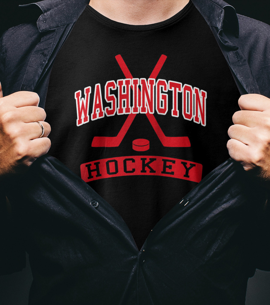 Washington DC Vintage Ice Hockey Historic Charm T-Shirt