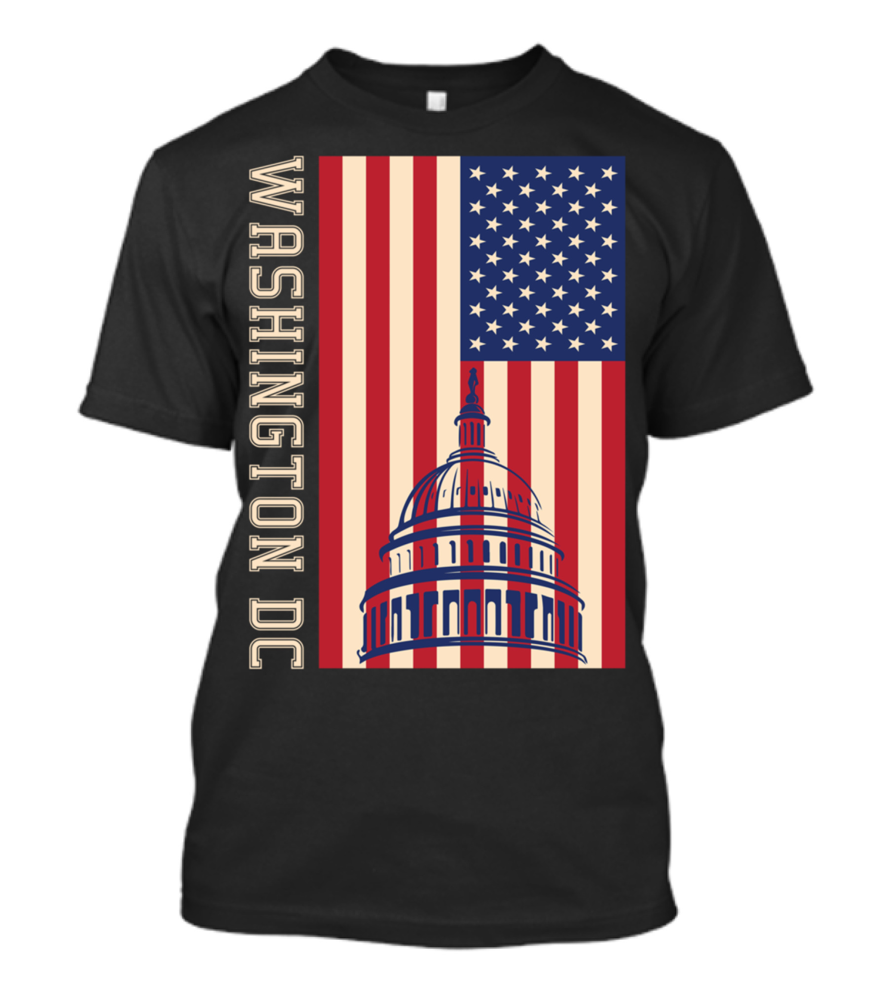 Washington DC American Flag Capitol Building T-Shirt