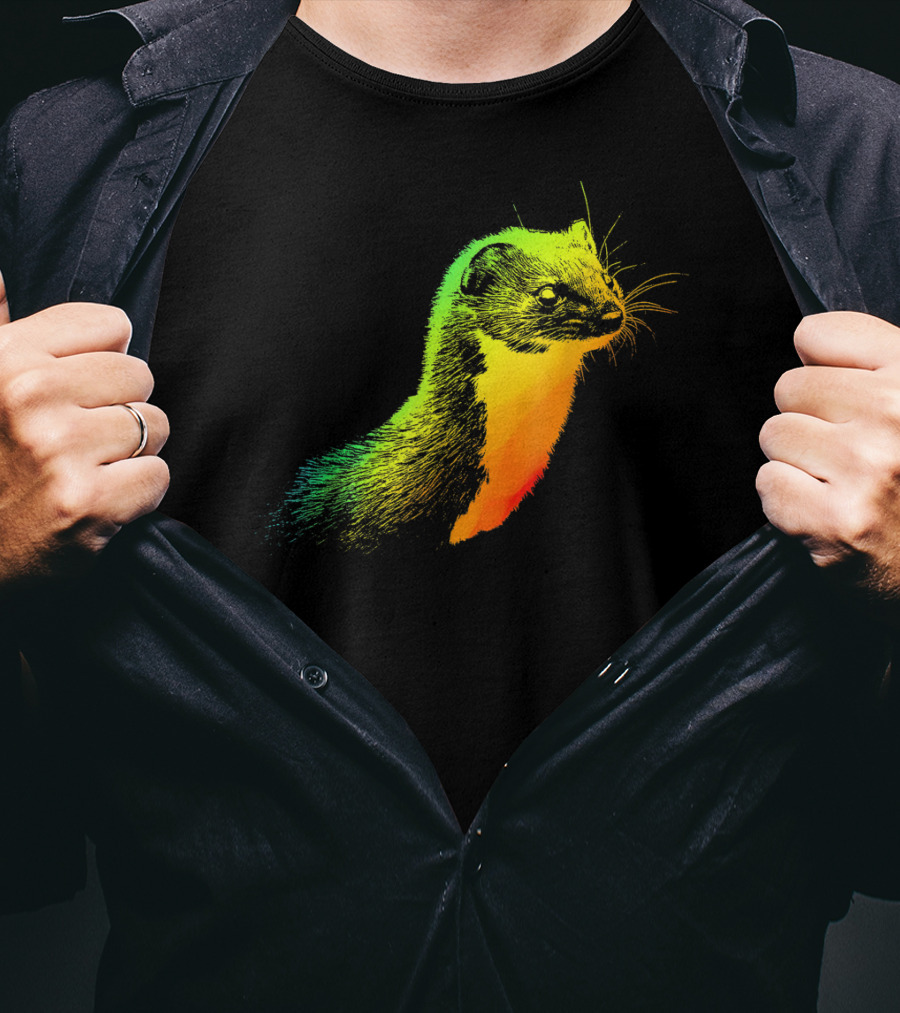 Weasel Vibrant Rainbow Spectrum T-Shirt