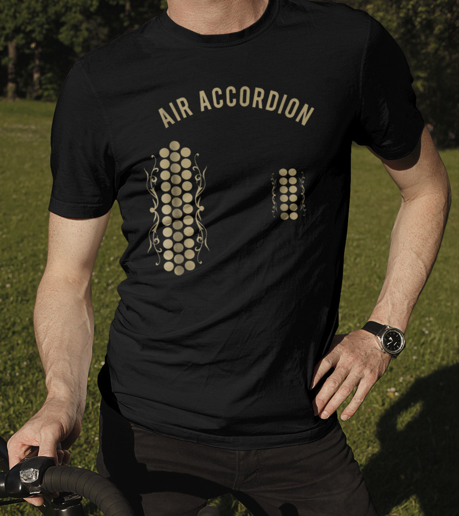 Air Accordion Original Musical Circles T-Shirt