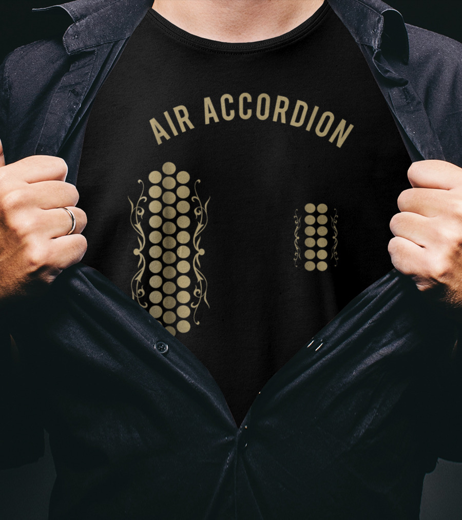 Air Accordion Original Musical Circles T-Shirt