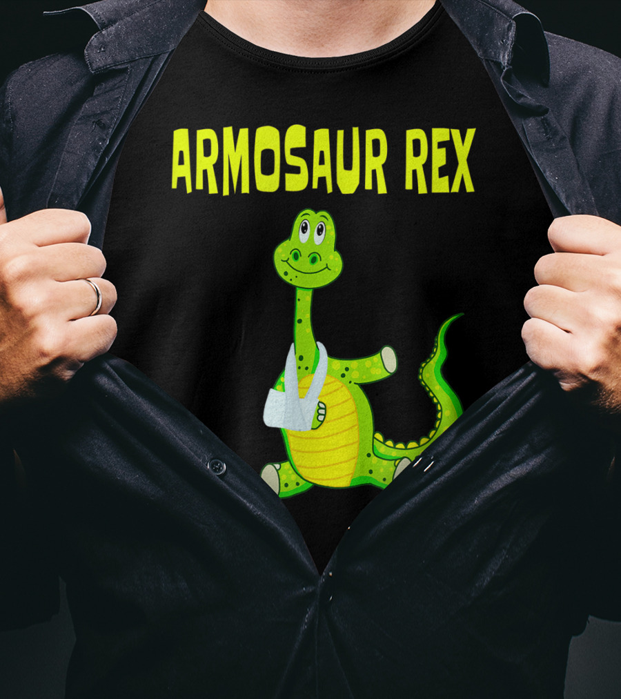 Armosaur Rex Funny Broken Arm Dinosaur T-Shirt