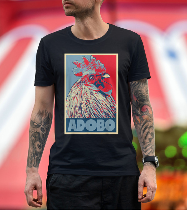 Premium T-Shirt: HOPE Adobo for FilAm Families and Friends Rooster T-Shirt HOPE Adobo for FilAm Families and Friends Rooster T-Shirt