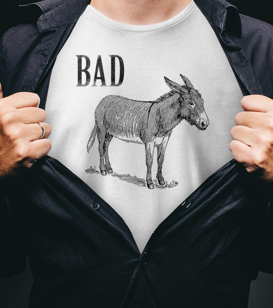 Funny Sarcastic Sayings Bad Ass Donkey T-Shirt