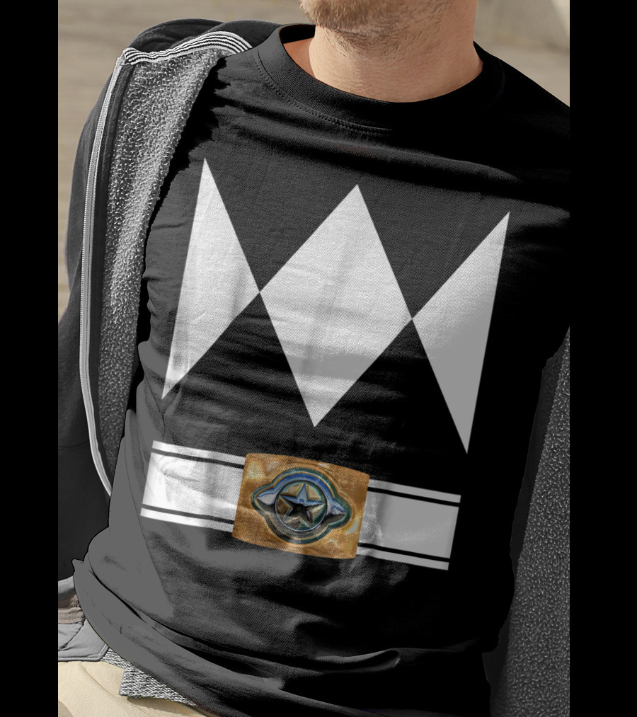 Funny Super Hero Ranger Costume White Diamond Emblem T-Shirt