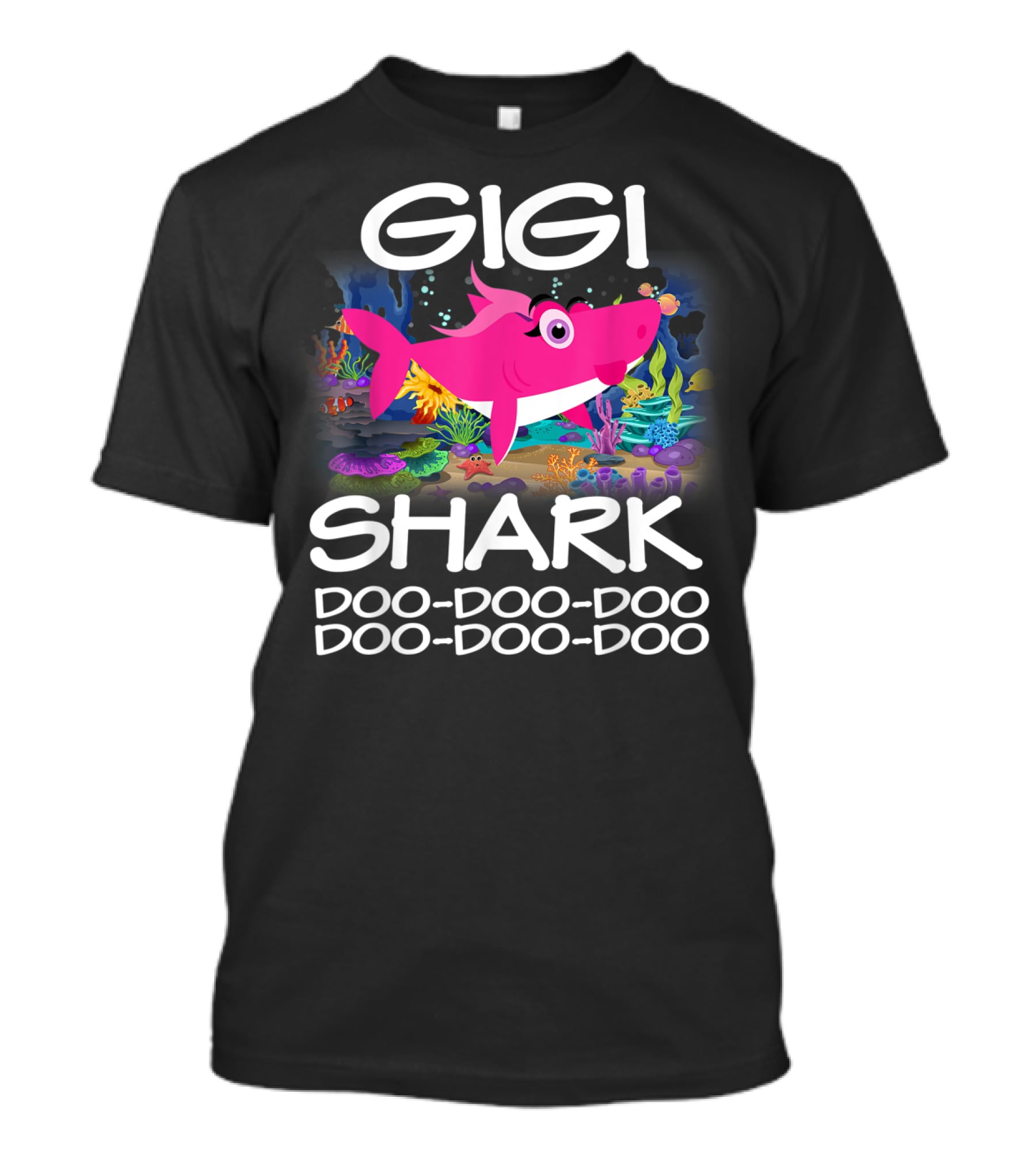 Gigi Shark Doo-Doo-Doo Matching Family Shark Mothers T-Shirt
