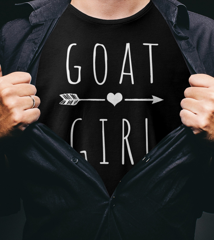 GOAT GIRL Heart Arrow I Love Goats T-Shirt