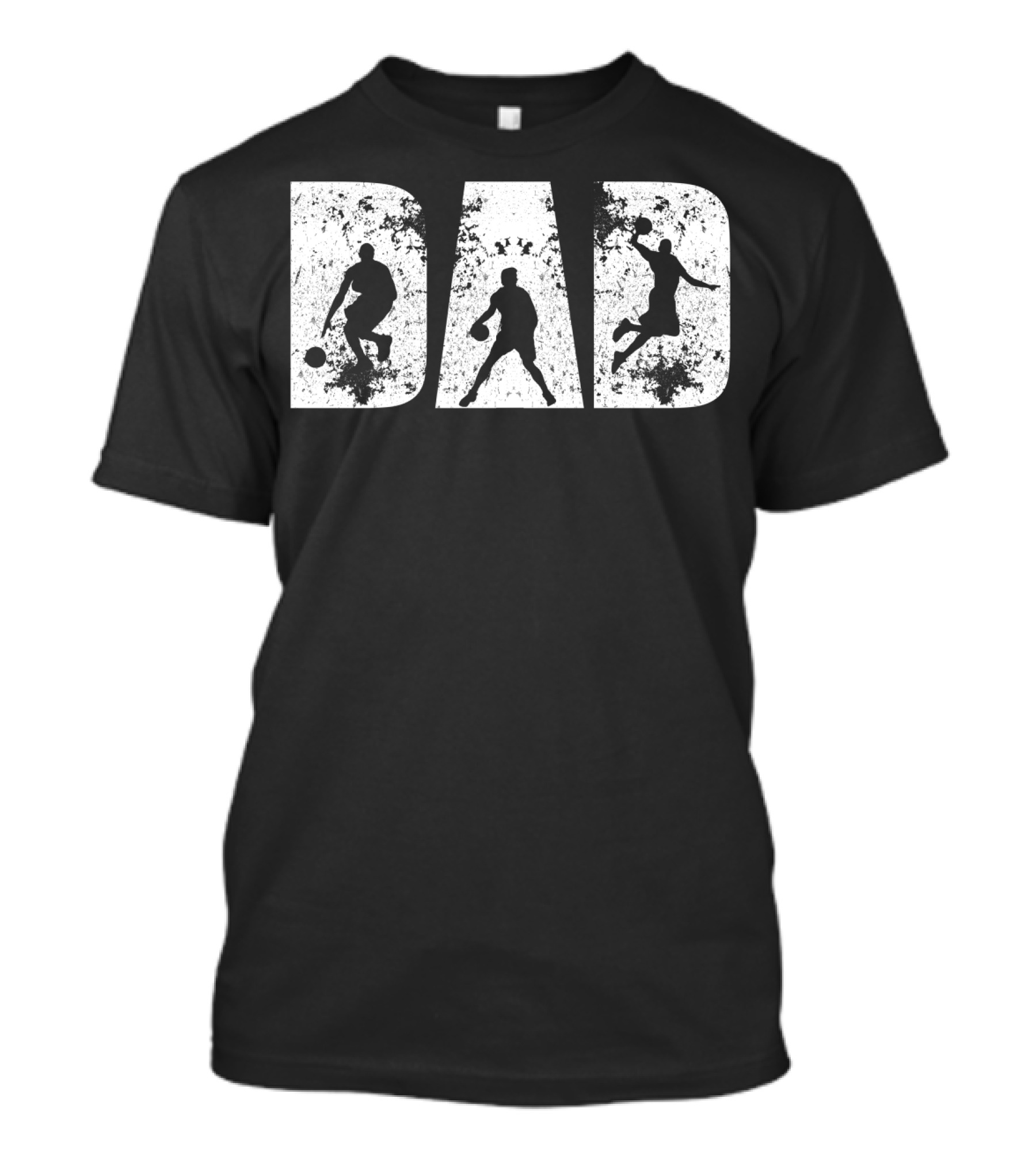 Basketball Dad Silhouettes For Father's Day From Daughter T-Shirt