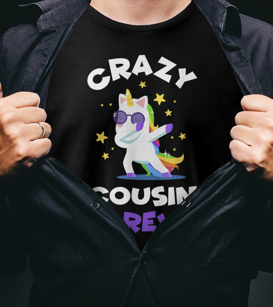Crazy Cousin Crew Unicorn Dabbing Reunion T-Shirt