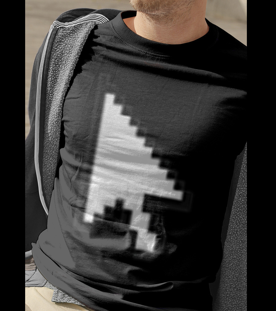 Pixelated White Arrow Cursor T-Shirt