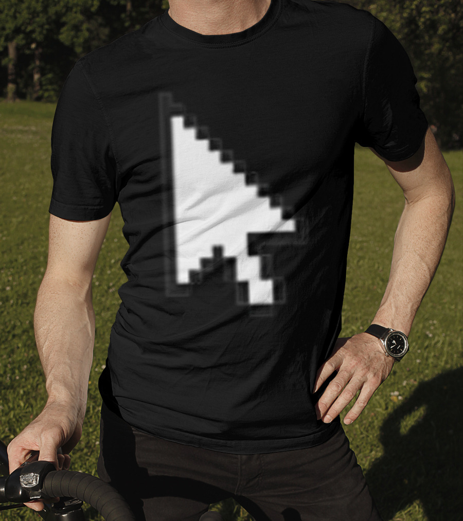 Pixelated White Arrow Cursor T-Shirt