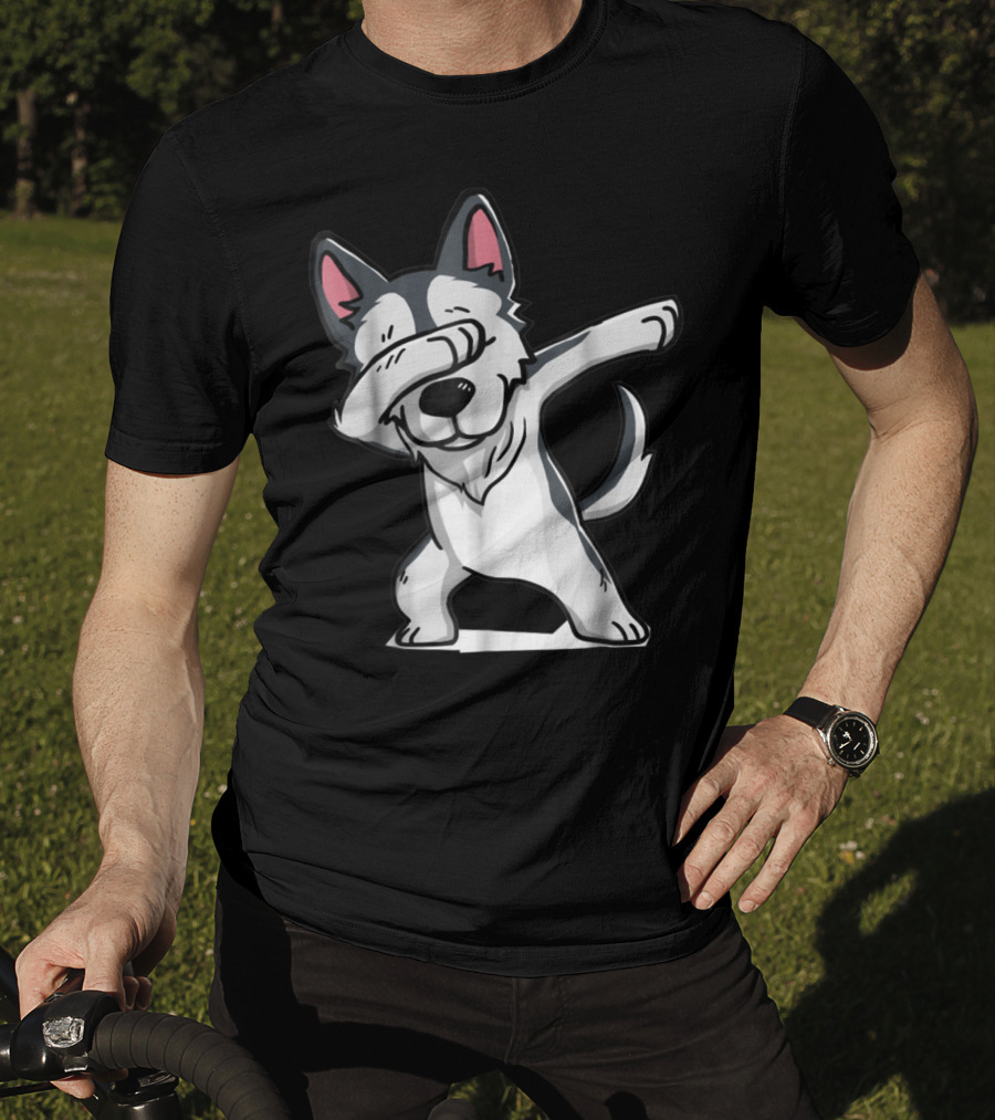 Cute Funny Dabbing Wolf Dab T-Shirt