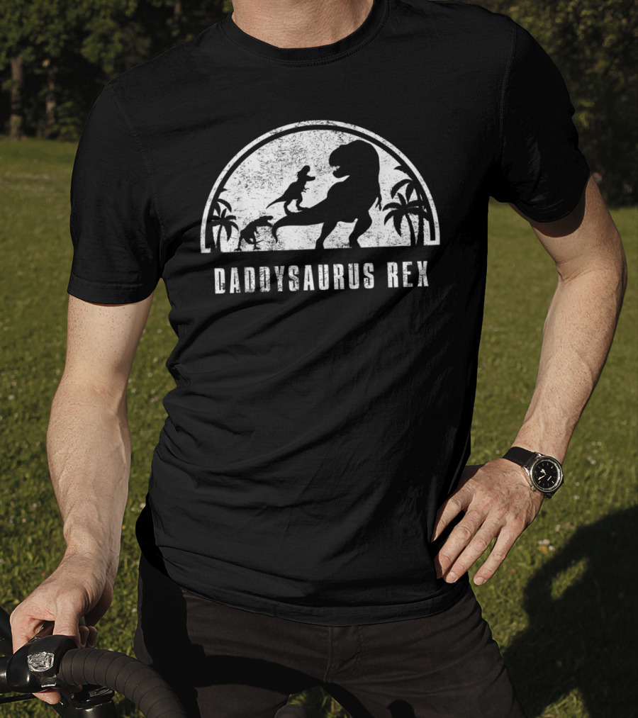 Daddysaurus Rex Dinosaur Family T-Shirt