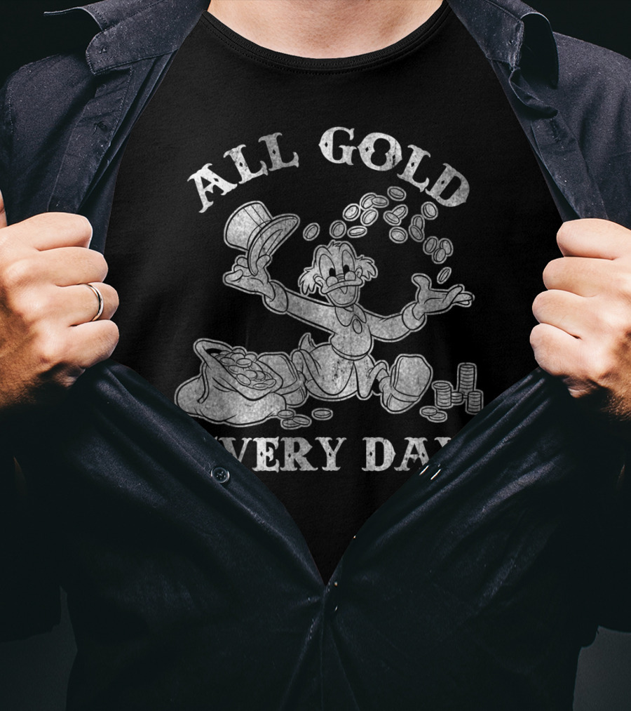 Disney Scrooge McDuck All Gold Every Day T-Shirt