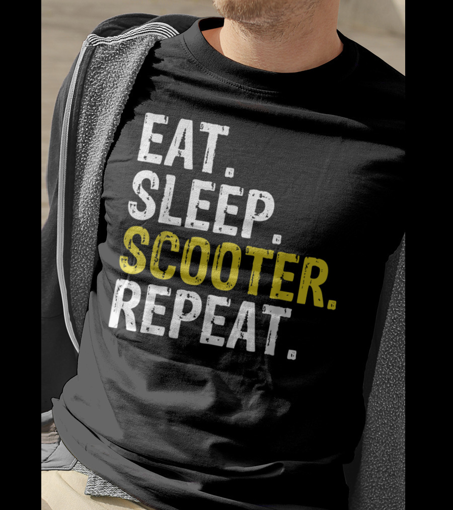 Eat Sleep Scooter Repeat T-Shirt