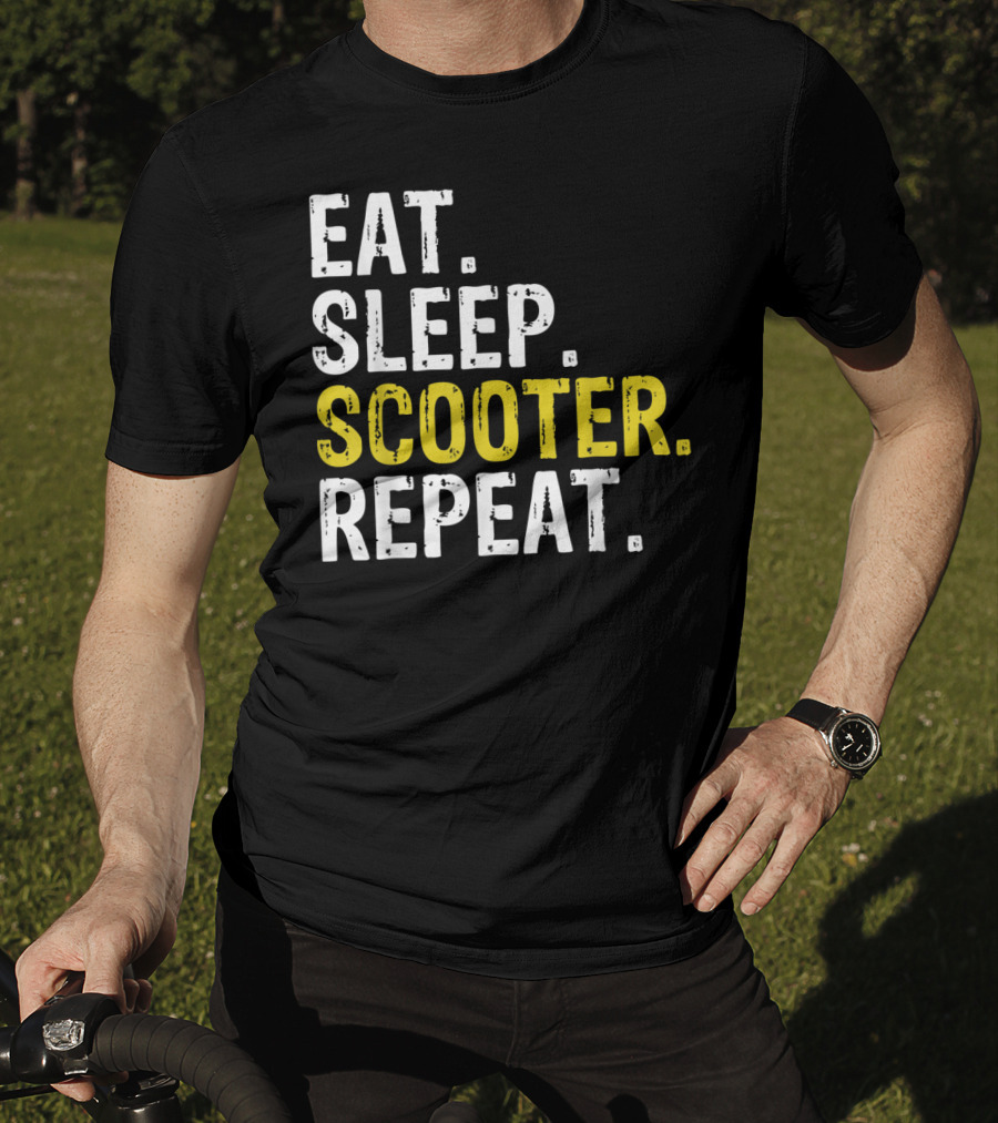 Eat Sleep Scooter Repeat T-Shirt