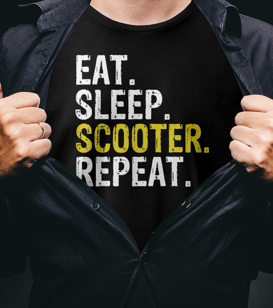 Eat Sleep Scooter Repeat T-Shirt