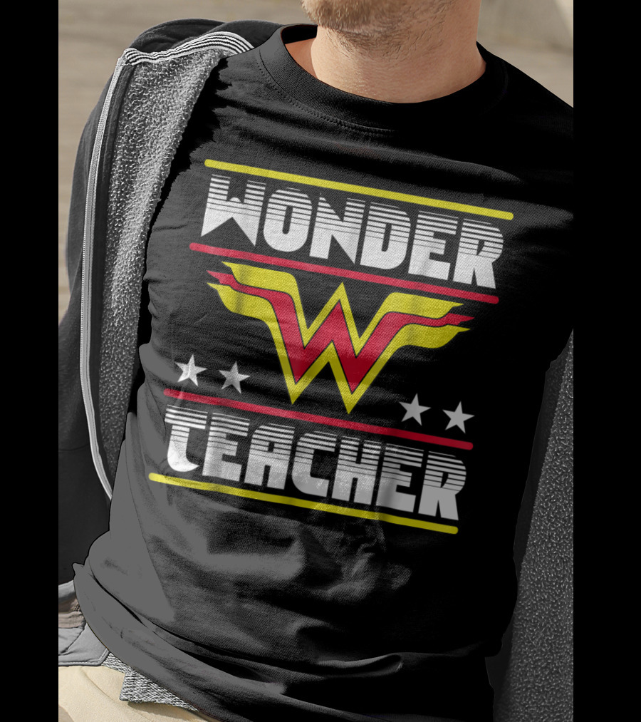 Wonder Teacher Stars W T-Shirt
