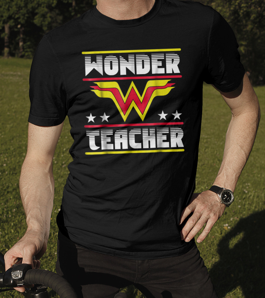 Wonder Teacher Stars W T-Shirt