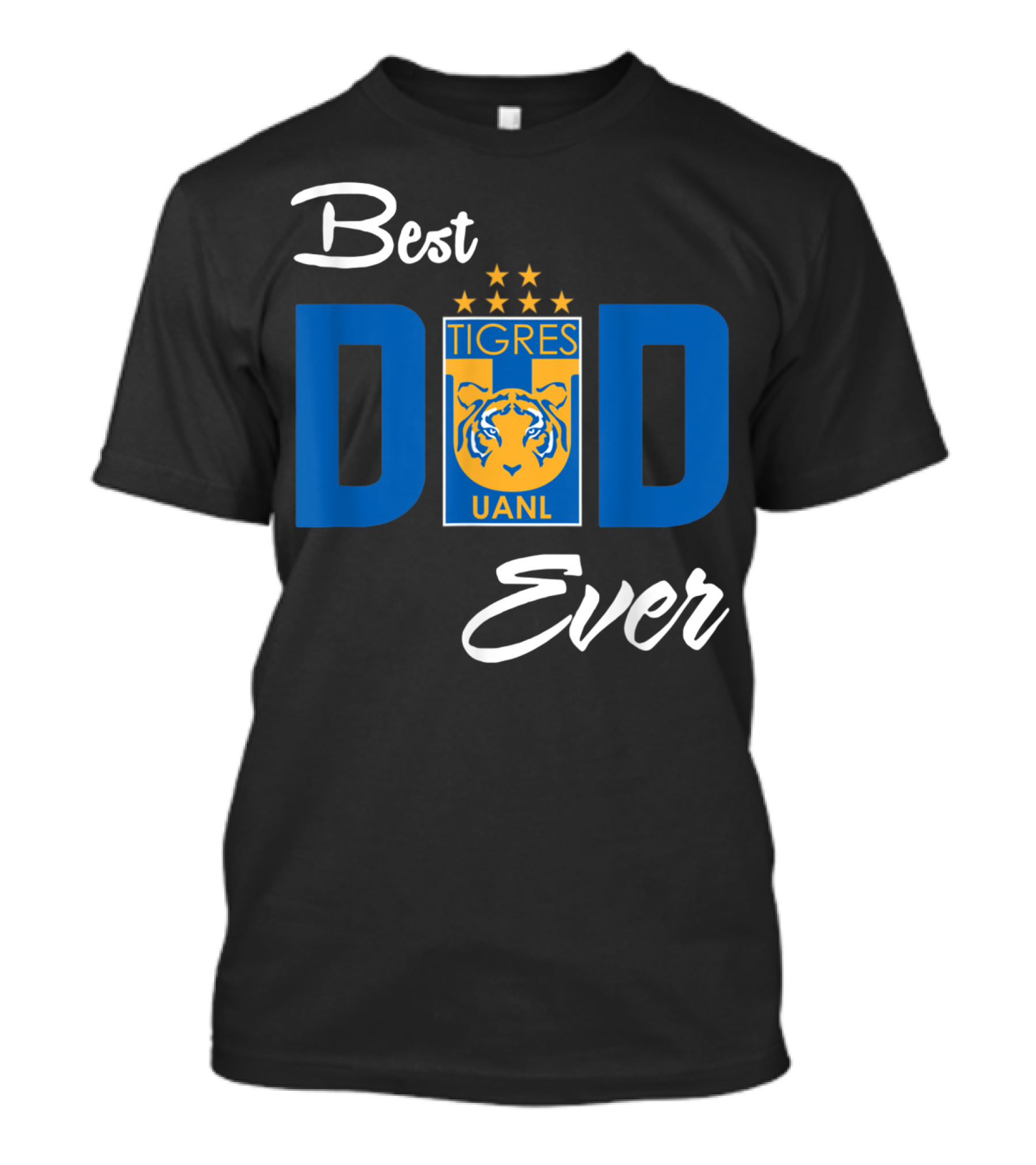 Best Dad Ever FC Tigres UANL Logo Mexico T-Shirt