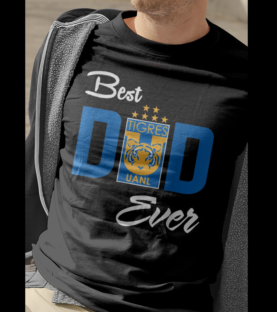 Best Dad Ever FC Tigres UANL Logo Mexico T-Shirt