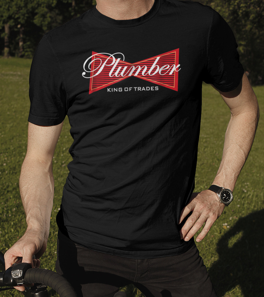 Plumber King Of Trades Red Bowtie T-Shirt