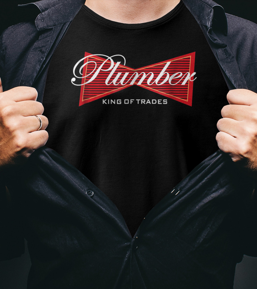 Plumber King Of Trades Red Bowtie T-Shirt