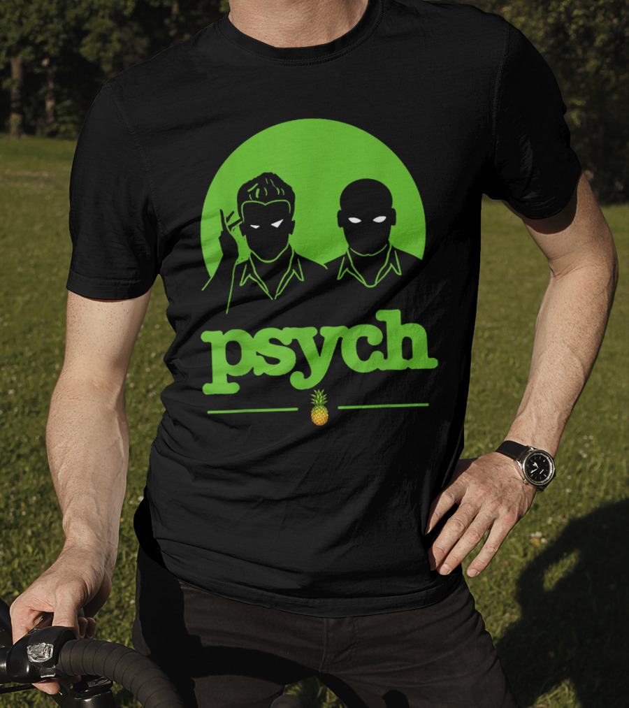 Psych Gus Shawn Spencer Funny Unique Pineapple T-Shirt