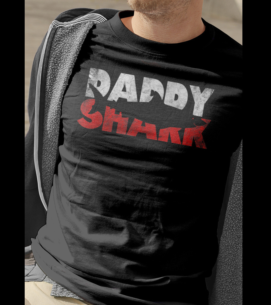 Daddy Shark From Wife Son Daughter Father's Day Family Matching T-Shirt