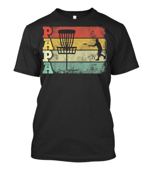 Papa Vintage Disc Golf Dad T-Shirt