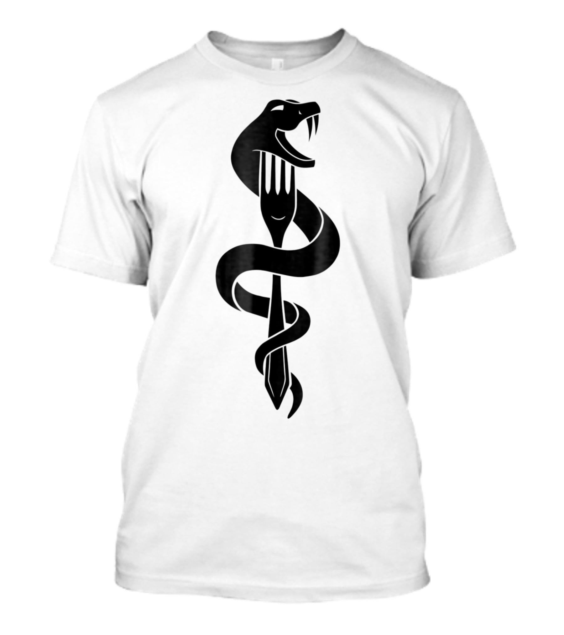 Hey Fatty Stop Eating Just Stop Eating Snake Wrapped Around Fork T-Shirt