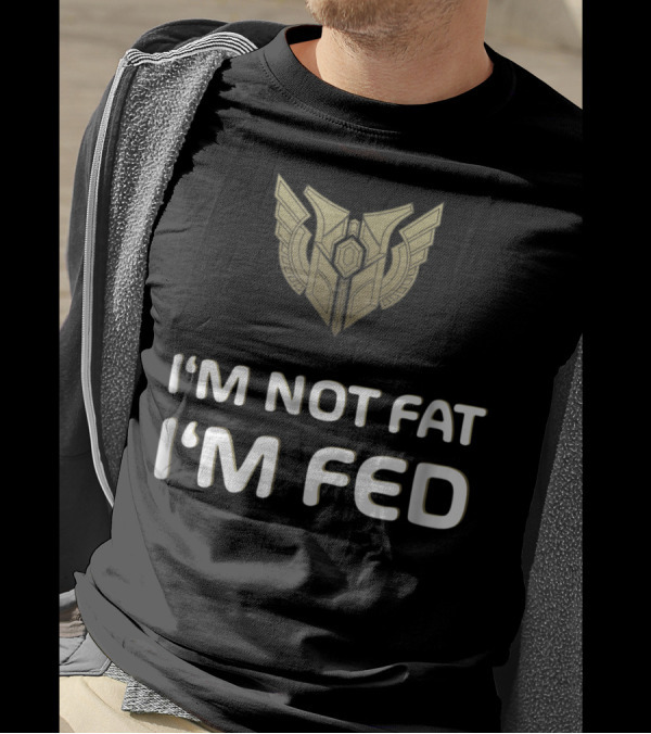 I'm Not Fat I'm Fed Mastery Level 7 Winged T-Shirt