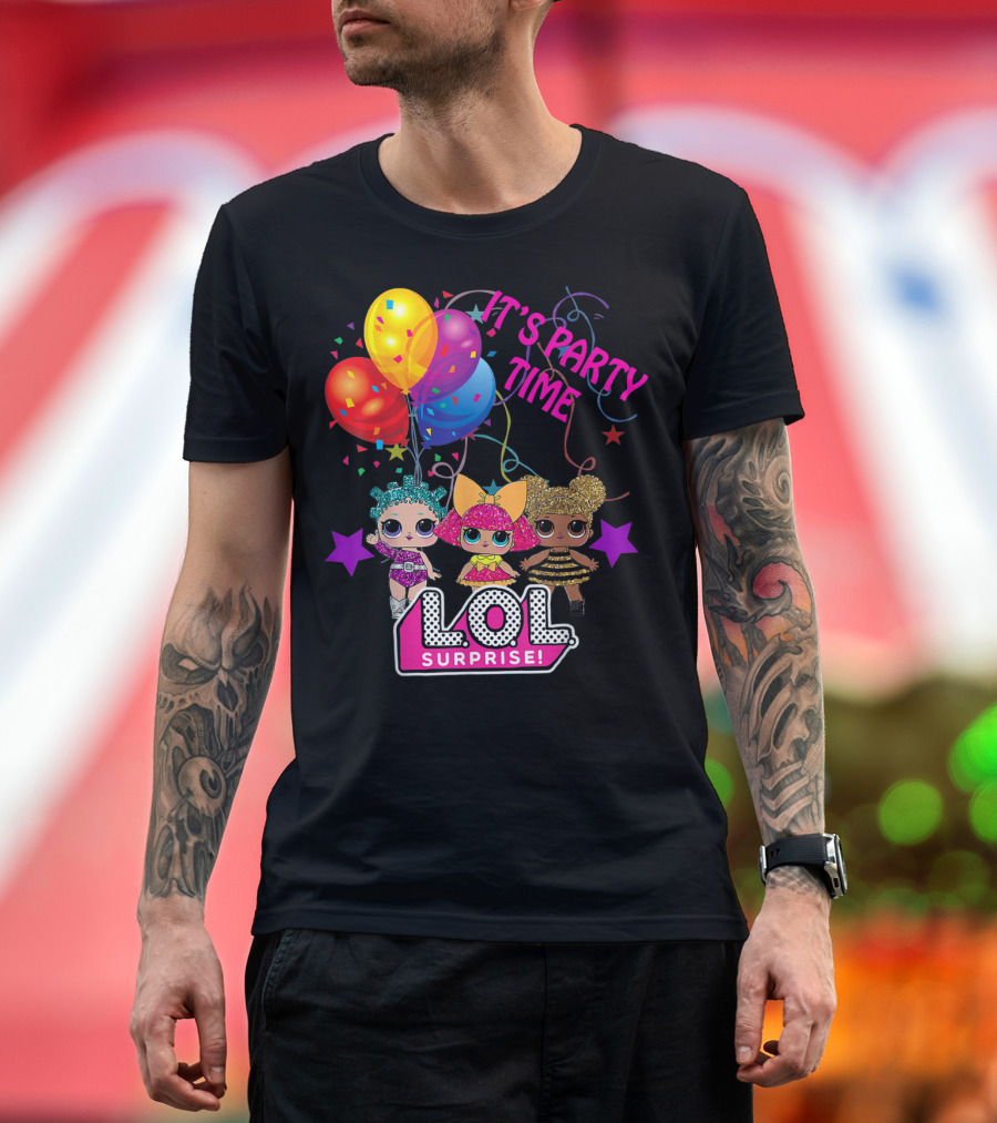 LOL Surprise It's Party Time Balloons and Characters T-Shirt